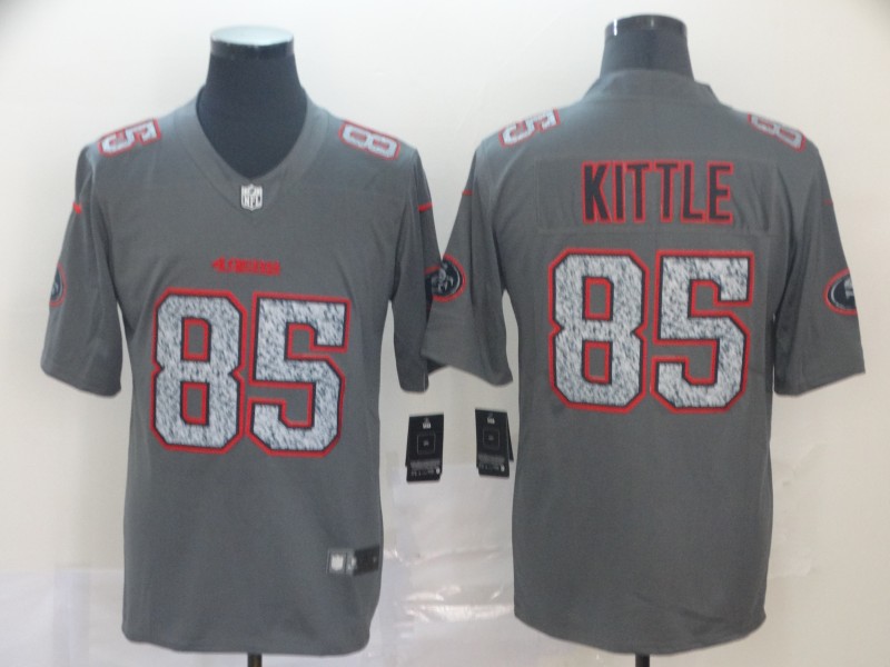 Men's San Francisco 49ers George Kittle #85 Gray Jersey